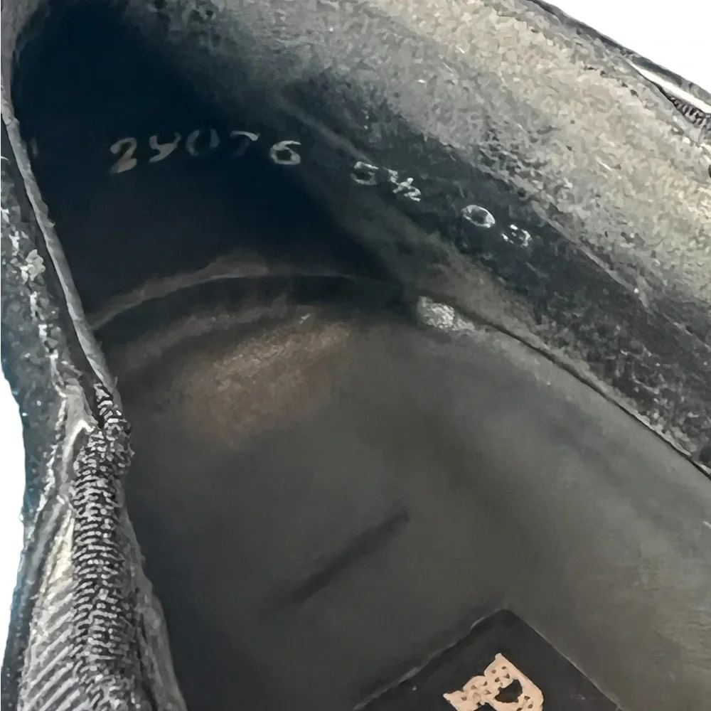 90’s Paul Green Nylon and Patent Black Slip-on Elastic Wedge - Picture 7 of 9